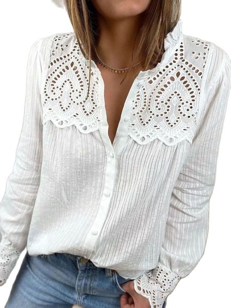 women's blouses shirts loose cotton women blouses 2023 autumn lace shirt fashion casual round neck long sleeve blouse 230404, White
women's blouses shirts loose cotton women blouses 2023 autumn lace shirt fashion casual round neck long sleeve blouse 230404, White