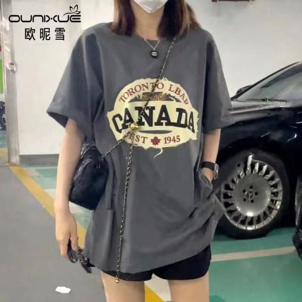 summer couple european and american cartoon print versatile loose short sleeve t-shirt, White;black
summer couple european and american cartoon print versatile loose short sleeve t-shirt, White;black
