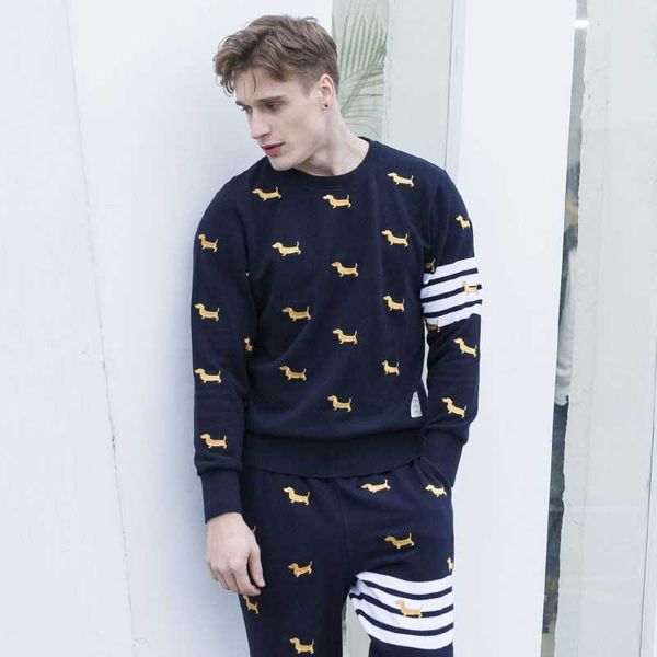 dog embroidery fashion trend ins super spring clothes tb then lazy wind fried street ruffian handsome casual men's sweater, Black;brown
dog embroidery fashion trend ins super spring clothes tb then lazy wind fried street ruffian handsome casual men's sweater, Black;brown