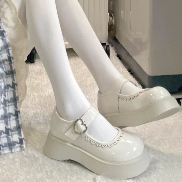 dress shoes lolita shoes platform shoes white black mary slim shoes high heels women jk uniforms leather shoes college girls' shoes 230
dress shoes lolita shoes platform shoes white black mary slim shoes high heels women jk uniforms leather shoes college girls' shoes 230