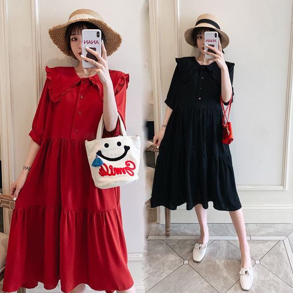 maternity dresses 1806# pregnant women's dress long sleeve red cotton midi dress plus size pregnant women's dress loose plus size, White
maternity dresses 1806# pregnant women's dress long sleeve red cotton midi dress plus size pregnant women's dress loose plus size, White