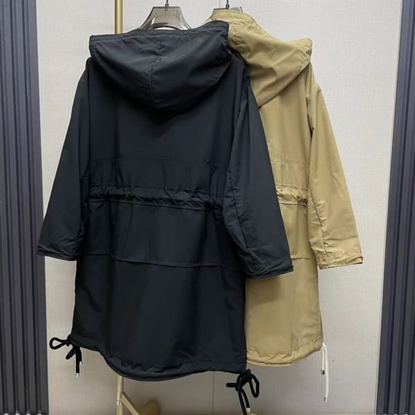 women's trench coats midlength windbreaker jacket drawstring waist design fashion temperament slimming hooded ladies' coat 230403, Tan;black
women's trench coats midlength windbreaker jacket drawstring waist design fashion temperament slimming hooded ladies' coat 230403, Tan;black