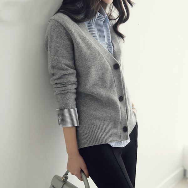 women's knits tees basic brief v neck cardigan sweater women knitted cardigans black grey beige s2xl 230403, White
women's knits tees basic brief v neck cardigan sweater women knitted cardigans black grey beige s2xl 230403, White