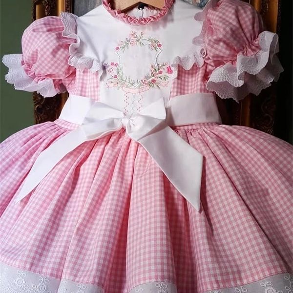 girl's dresses baby summer pink plaid flower embroidery turkish princess dress for birthday wedding baptism holiday casual 230403, Red;yellow
girl's dresses baby summer pink plaid flower embroidery turkish princess dress for birthday wedding baptism holiday casual 230403, Red;yellow