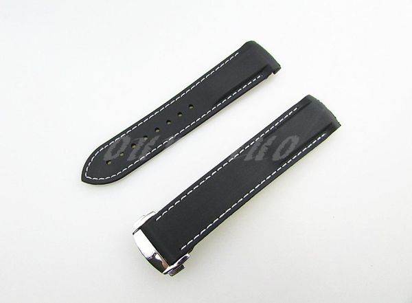 22mm new black with white stitched diver rubber band strap with deployment clasp for omega watch6559454, Black;brown
22mm new black with white stitched diver rubber band strap with deployment clasp for omega watch6559454, Black;brown