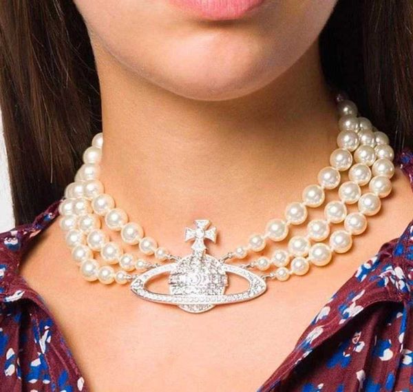 high-end luxury celebrity temperament pearl female super flash full diamond universe necklace exaggerated party clavicle chain, Silver
high-end luxury celebrity temperament pearl female super flash full diamond universe necklace exaggerated party clavicle chain, Silver