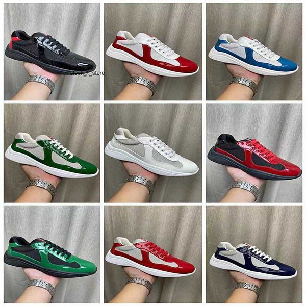 designer sneakers runner shoes men america cup flat trainers casual shoes patent leather black blue mesh lace-up outdoor and nylon with box
designer sneakers runner shoes men america cup flat trainers casual shoes patent leather black blue mesh lace-up outdoor and nylon with box