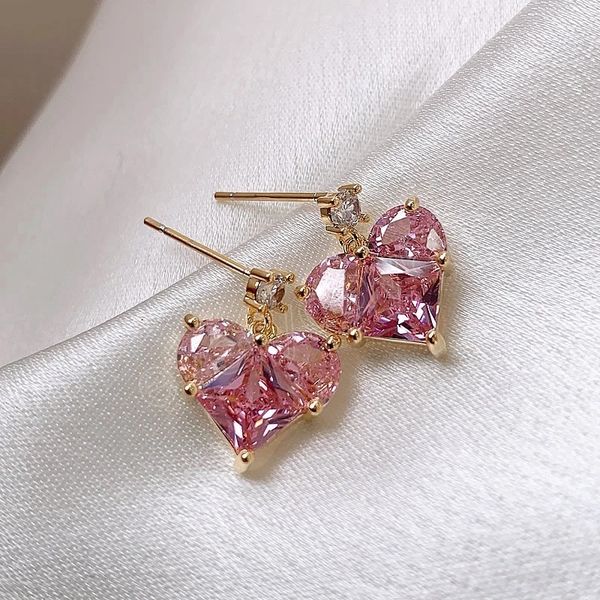 fashion hearts hanging pink crystals stud earrings for women party trend piercing ear jewelry friends gift, Golden;silver
fashion hearts hanging pink crystals stud earrings for women party trend piercing ear jewelry friends gift, Golden;silver