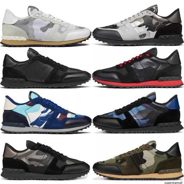 easyhoom with box men rockrunner sneakers luxury designer shoes in camouflage mesh fabric rubber stud triple b valentinoe''valenti, Black
easyhoom with box men rockrunner sneakers luxury designer shoes in camouflage mesh fabric rubber stud triple b valentinoe''valenti, Black