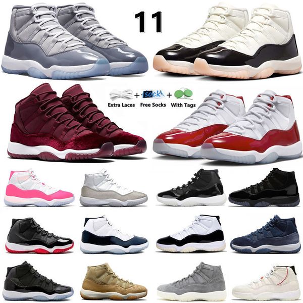 Jumpman 11 High Cherry 11s Mens Basketball Shoes Neapolitan Gratitude Cool Grey Red Velvet UNC Bred Royal Blue Yellow Snakeskin men women trainers sports sneakers, Color#29
Jumpman 11 High Cherry 11s Mens Basketball Shoes Neapolitan Gratitude Cool Grey Red Velvet UNC Bred Royal Blue Yellow Snakeskin men women trainers sports sneakers, Color#29