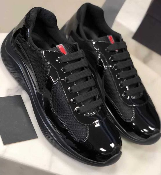 perforation design americas cup men sneakers shoes light flexible rubber sole trainers patent leather technical fabric excellent sports disc, Black
perforation design americas cup men sneakers shoes light flexible rubber sole trainers patent leather technical fabric excellent sports disc, Black