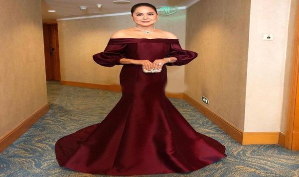elegant burgundy evening dresses off the shoulder neck long sleeves prom gowns sweep train satin plus size formal dress8581182, Black;red
elegant burgundy evening dresses off the shoulder neck long sleeves prom gowns sweep train satin plus size formal dress8581182, Black;red