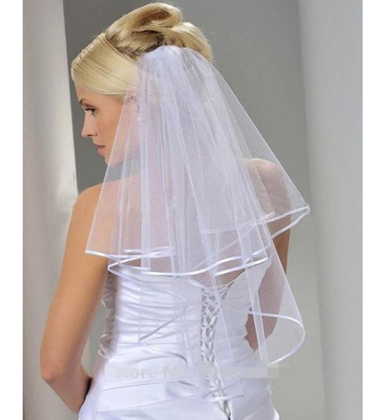 2019 wedding dresses veil with comb elbow length two layers ribbon edge bridal veils wedding accessories new arrival7986699, Black
2019 wedding dresses veil with comb elbow length two layers ribbon edge bridal veils wedding accessories new arrival7986699, Black
