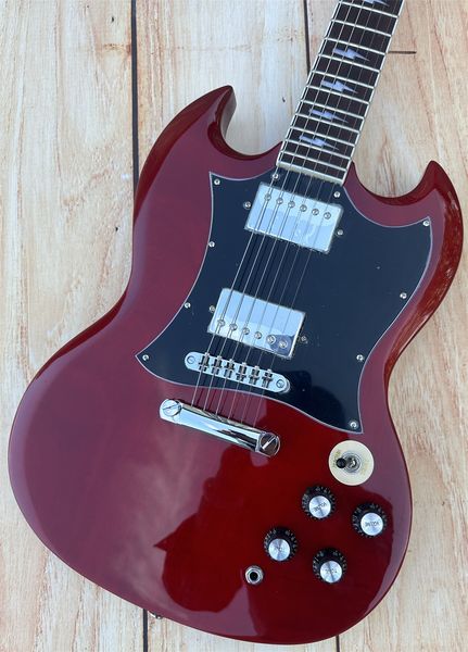 SG electric guitar, lightning inlaid fingerboard, Milky white, sMilk white retro tuner, quick
SG electric guitar, lightning inlaid fingerboard, Milky white, sMilk white retro tuner, quick