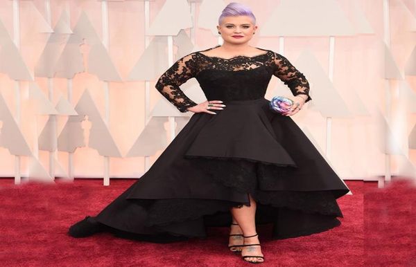 2019 plus size high low prom dresses black lace long sleeve formal evening gowns sheer bateau neck ruffles asymmetrical celebrity 7472685
2019 plus size high low prom dresses black lace long sleeve formal evening gowns sheer bateau neck ruffles asymmetrical celebrity 7472685