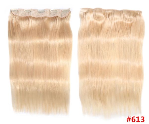 hair straight clip in one piece human hair extensions #613 blonde color brazilan remy hair one piece with 5 clips, Black
hair straight clip in one piece human hair extensions #613 blonde color brazilan remy hair one piece with 5 clips, Black