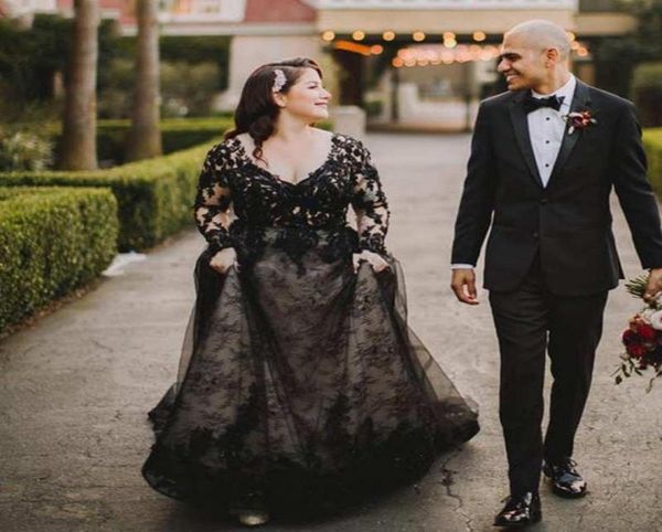 plus size modern black aline wedding dresses long sleeves v neck button back appliques plus size bridal gowns country vestido de 3068738, White
plus size modern black aline wedding dresses long sleeves v neck button back appliques plus size bridal gowns country vestido de 3068738, White
