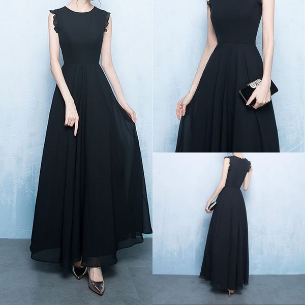 elegant mother of the bride dresses ankle length chiffon party dress zipper back 2023 summer style, Black;red
elegant mother of the bride dresses ankle length chiffon party dress zipper back 2023 summer style, Black;red