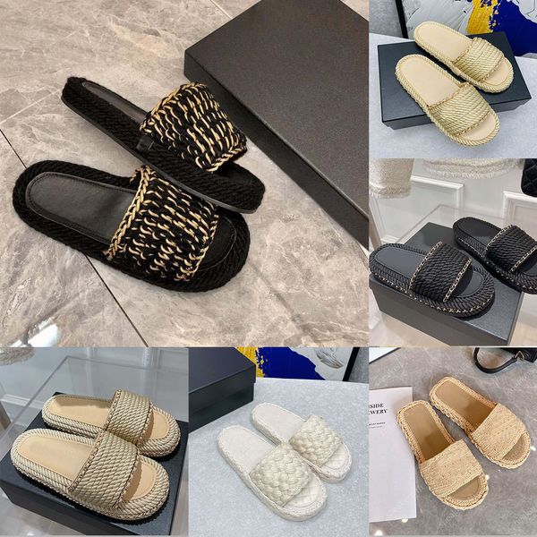 designer slippers honey sandals women slides woven slipper straw rubber sandal chain knit platform sllide summer beach flip flops, Black
designer slippers honey sandals women slides woven slipper straw rubber sandal chain knit platform sllide summer beach flip flops, Black