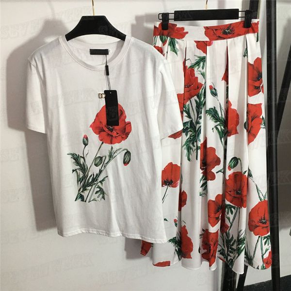 flower printed t shirt dress for women spring summer tees pullover high waist pleated skirts sets, Black
flower printed t shirt dress for women spring summer tees pullover high waist pleated skirts sets, Black