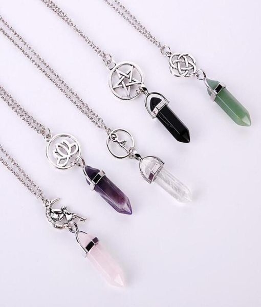 fashion starlotus hexagonal prism necklaces gemstone rock natural crystal quartz healing point chakra stone long charms women nec6392805, Silver
fashion starlotus hexagonal prism necklaces gemstone rock natural crystal quartz healing point chakra stone long charms women nec6392805, Silver