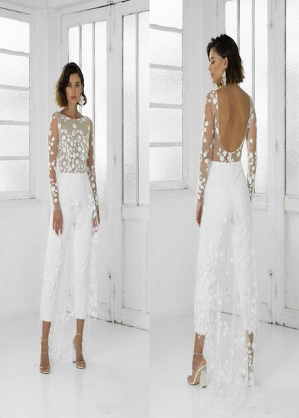 white wedding jumpsuit beach wedding dresses jewel neck long sleeve backless ankle length wedding gowns custom made illusion brida5253182
white wedding jumpsuit beach wedding dresses jewel neck long sleeve backless ankle length wedding gowns custom made illusion brida5253182