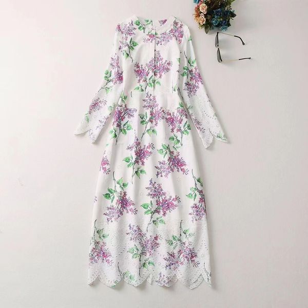 casual dresses european and american women's clothes 2023 spring new long sleeve print hollowed out embroidery round neck fashion dress, Black;gray
casual dresses european and american women's clothes 2023 spring new long sleeve print hollowed out embroidery round neck fashion dress, Black;gray
