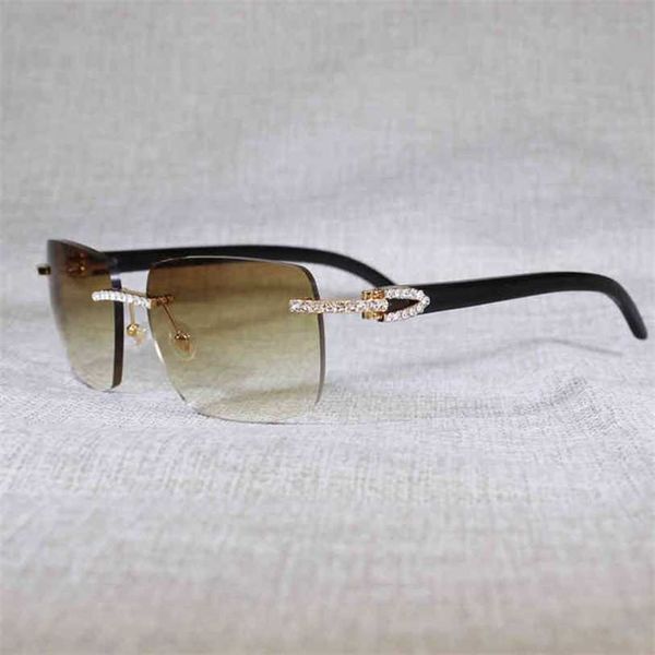 2023 designer glasses new vintage rhinestone natural horn rimless men wood sunglasses metal frame shades for summer club eyewear, White;black
2023 designer glasses new vintage rhinestone natural horn rimless men wood sunglasses metal frame shades for summer club eyewear, White;black