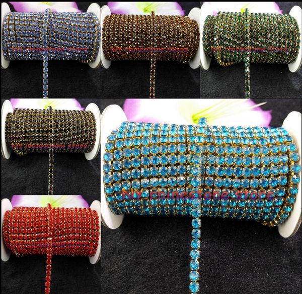 10yardsroll ss16 38mm colorized rhinestones crystal glass rhinestone chain compact golden chain for phone cups mouseapplique8251333, Black
10yardsroll ss16 38mm colorized rhinestones crystal glass rhinestone chain compact golden chain for phone cups mouseapplique8251333, Black