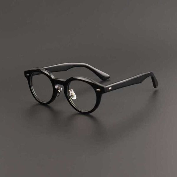 men's luxury designer japanese handmade plate eyeglass round personality fashion myopia can be matched with large frame, White;black
men's luxury designer japanese handmade plate eyeglass round personality fashion myopia can be matched with large frame, White;black