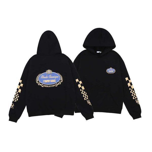 autumn and winter new trophy unicorn arm printed terry hooded loose casual men's and women's same sweater, Black;white
autumn and winter new trophy unicorn arm printed terry hooded loose casual men's and women's same sweater, Black;white