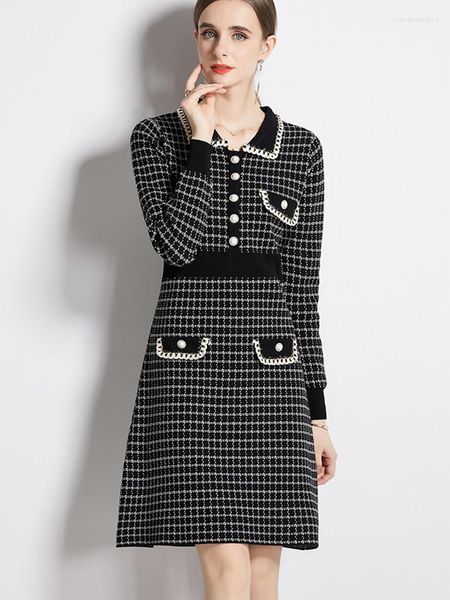 casual dresses autumn small fragrance vintage black sweater for women 2023 winter elegant lady olplaid short knitted pullover vestidos, Black;gray
casual dresses autumn small fragrance vintage black sweater for women 2023 winter elegant lady olplaid short knitted pullover vestidos, Black;gray