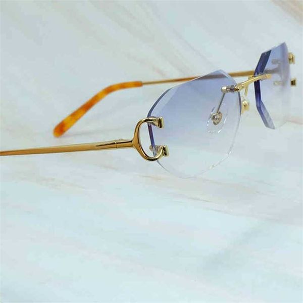 2023 designer glasses new diamond cut men rimless wire c fashion sunglasses luxury designer driving shades eyewear trending product, White;black
2023 designer glasses new diamond cut men rimless wire c fashion sunglasses luxury designer driving shades eyewear trending product, White;black
