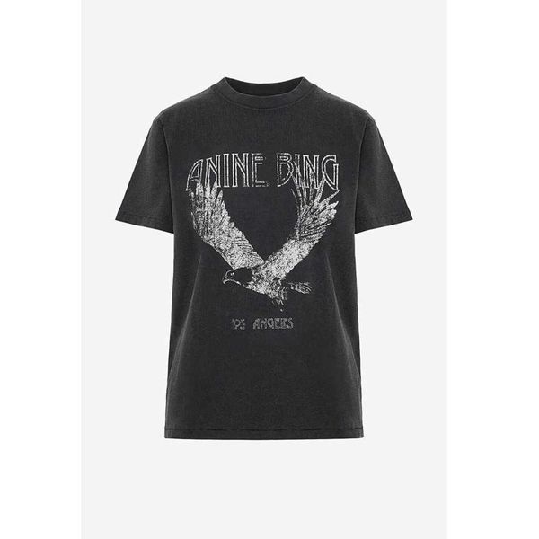 2023 anine bing niche eagle print t shirt fried snowflake color washing designer tee women black short-sleeved advanced design polos 33ess, White
2023 anine bing niche eagle print t shirt fried snowflake color washing designer tee women black short-sleeved advanced design polos 33ess, White