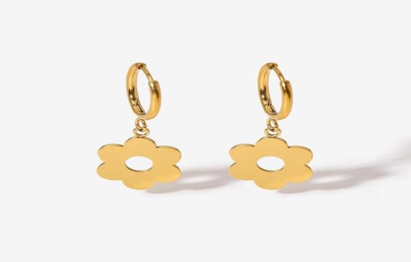 hoop huggie cute fashion flower pendant earrings for women 18k gold plated stainless steel circle jewelry1996334, Golden;silver
hoop huggie cute fashion flower pendant earrings for women 18k gold plated stainless steel circle jewelry1996334, Golden;silver