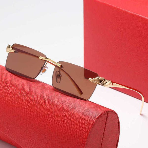 80% off fashion men's outdoor sunglasses leopard head frameless square copper classic trend versatile glasses, White;black
80% off fashion men's outdoor sunglasses leopard head frameless square copper classic trend versatile glasses, White;black