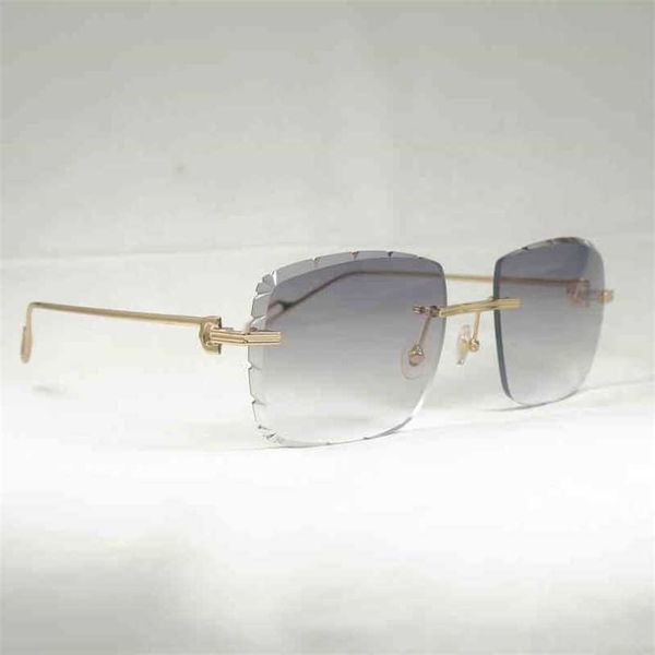 2023 designer glasses vintage diamond cut sunglasses men new oversized gafas retro metal shades women goggles for outdoor rimless glasses, White;black
2023 designer glasses vintage diamond cut sunglasses men new oversized gafas retro metal shades women goggles for outdoor rimless glasses, White;black