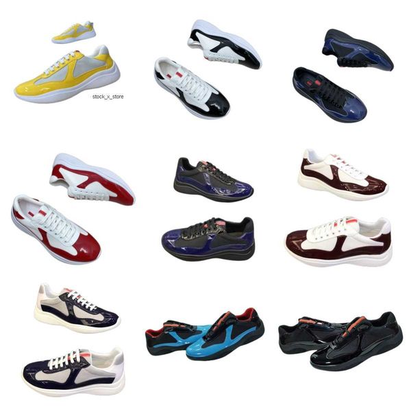 luxury designer men patent leather shoes women splicing mesh stitching red white sneaker lace up shoes leathers lining rubber sole large siz, Black
luxury designer men patent leather shoes women splicing mesh stitching red white sneaker lace up shoes leathers lining rubber sole large siz, Black