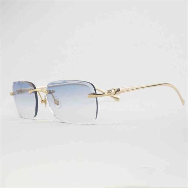 2023 designer glasses new vintage diamond cut rimless sunglasses men women outdoor leopard style gafas clear glasses meal frame culos shades, White;black
2023 designer glasses new vintage diamond cut rimless sunglasses men women outdoor leopard style gafas clear glasses meal frame culos shades, White;black