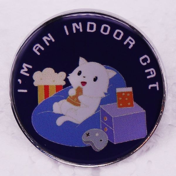 i'm an indoor cat brooch cute anime movies games hard enamel pins collect metal cartoon brooch backpack hat bag collar lapel badges, Blue
i'm an indoor cat brooch cute anime movies games hard enamel pins collect metal cartoon brooch backpack hat bag collar lapel badges, Blue