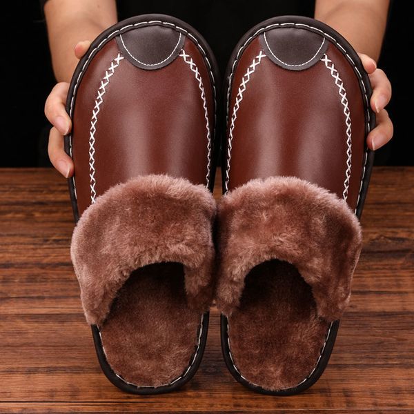 slippers waterproof leather men cotton shoes home soft bottom footwear nonslip indoor warm plush winter women 230404, Black
slippers waterproof leather men cotton shoes home soft bottom footwear nonslip indoor warm plush winter women 230404, Black
