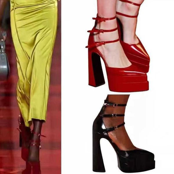 slippers runway style platform wedges women pumps fashion pointed toe ankle strap mary janes high heels summer female wedding bridal shoe, Black
slippers runway style platform wedges women pumps fashion pointed toe ankle strap mary janes high heels summer female wedding bridal shoe, Black