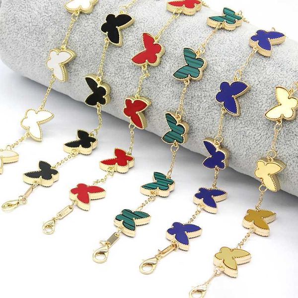 chain clover bracelet double sided butterfly peach heart bracelet fashion live taobao, Black
chain clover bracelet double sided butterfly peach heart bracelet fashion live taobao, Black