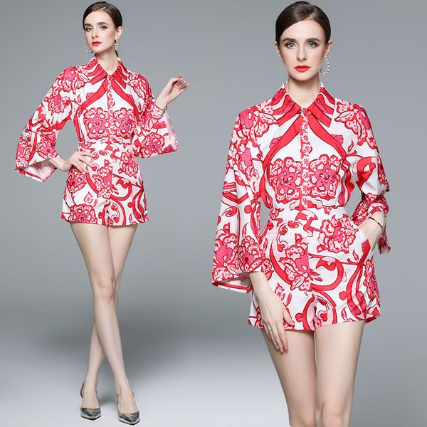summer designer short pants red outfit women two piece sets 2023 flare sleeve blouse and print shorts vacation 2 piece set retro floral cute, White
summer designer short pants red outfit women two piece sets 2023 flare sleeve blouse and print shorts vacation 2 piece set retro floral cute, White