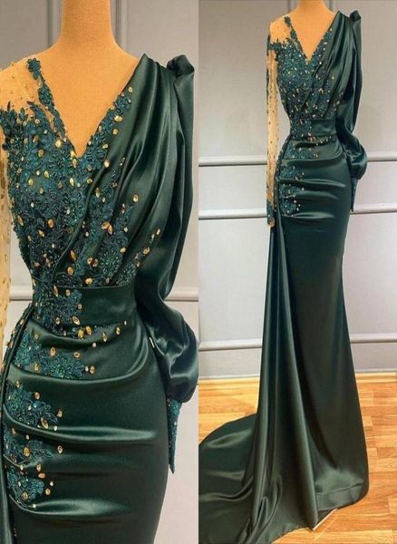 vintage arabic long sleeve dark green mermaid evening dresses beaded sequined appliques pleats long satin formal occasion prom gow7053896, Black;red
vintage arabic long sleeve dark green mermaid evening dresses beaded sequined appliques pleats long satin formal occasion prom gow7053896, Black;red