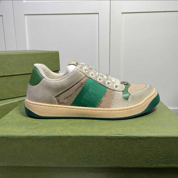 sneaker ggity screener leather sneakers casual running shoes designer men dirty beige vintage butter women fashion classic red green stripe, Black
sneaker ggity screener leather sneakers casual running shoes designer men dirty beige vintage butter women fashion classic red green stripe, Black