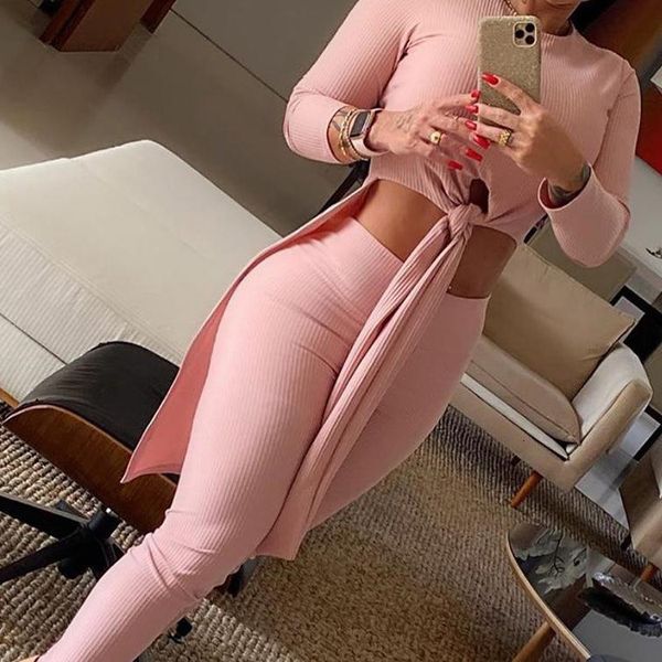 women s two piece pant round neck long sleeved split knot high waisted trousers two piece suit female casual set solid color ne 230404, White
women s two piece pant round neck long sleeved split knot high waisted trousers two piece suit female casual set solid color ne 230404, White