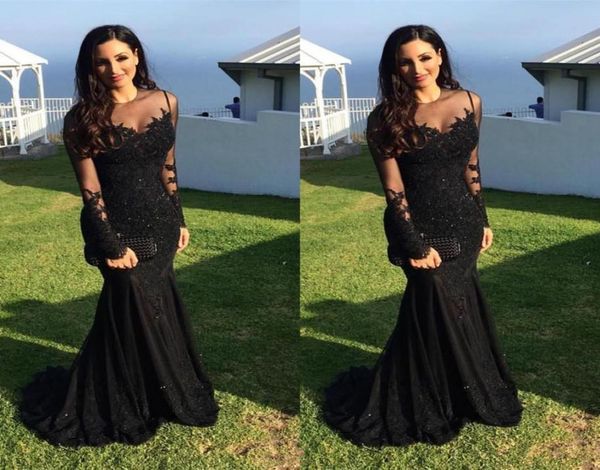 classical black mermaid dresses evening wear sheer jewel neck applique beaded sequins long sleeve evening gowns7184743, Black;red
classical black mermaid dresses evening wear sheer jewel neck applique beaded sequins long sleeve evening gowns7184743, Black;red