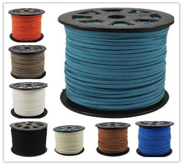 16 colors 95m 3mm x 15mm multicolor flat faux suede korean velvet leather cord diy string rope thread lace jewelry making finding9972444, White;red
16 colors 95m 3mm x 15mm multicolor flat faux suede korean velvet leather cord diy string rope thread lace jewelry making finding9972444, White;red
