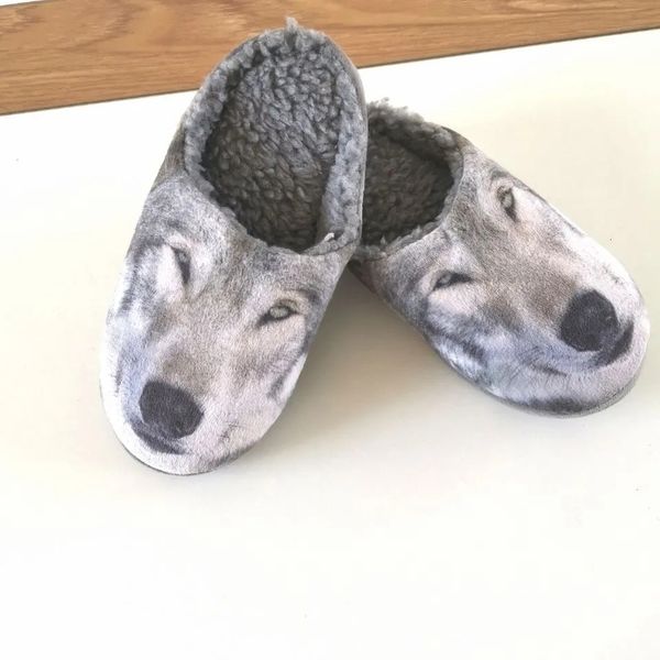 slippers wolf head indoor slipper for men winter home plush man shoes slides 3d design fun husky male cotton large size 45 230404, Black
slippers wolf head indoor slipper for men winter home plush man shoes slides 3d design fun husky male cotton large size 45 230404, Black